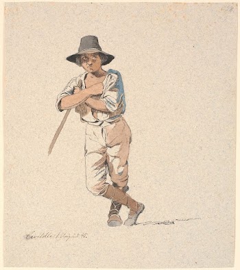 Standing shepherd boy by Johan | Free Photo - rawpixel
