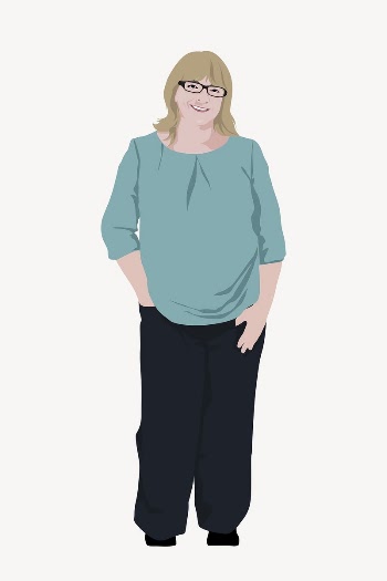 Standing woman, full length character | Free PSD - rawpixel