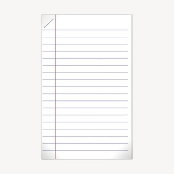 Stapled lined papers clip art | Free Photo - rawpixel