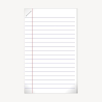 Stapled lined papers clipart, collage | Free PSD - rawpixel