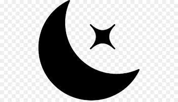 Star and crescent Moon Lunar phase - moon 