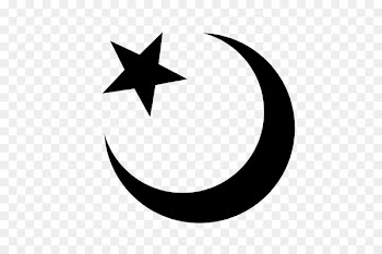 Star and crescent Star polygons in art and culture Symbols of Islam T-shirt - islam moon png 