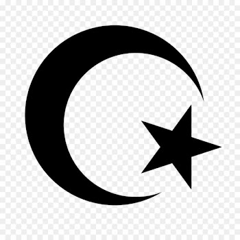 Star and crescent Symbols of Islam - headstone 