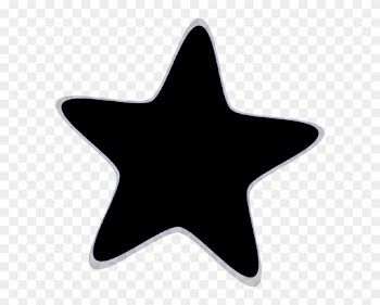 Star Black And White Large Star Clip Art Black And - Star Cliparts Black And White