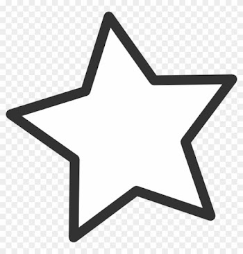 Star Clipart Black And White White Star Clip Art At - Star Clipart
