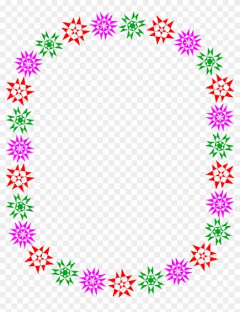 Star Clusters Border Clip Art Pics About Space - Colorful Star Border Png