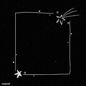 Star decorated minimal line art frame vector | Free  vector - 2265154