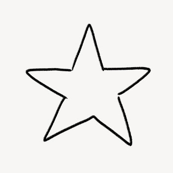 Star doodle clipart, celestial design | Free PSD - rawpixel
