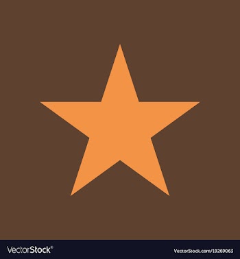Star flat icon flat rank favorite web symbol vector image