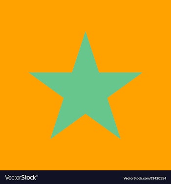 Star flat icon flat rank favorite web symbol vector image