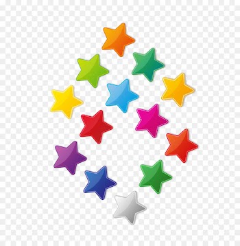 Star Fleece jacket - 13 colored stars 