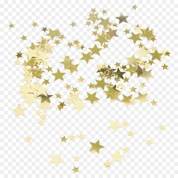 Star Gold Confetti Clip art - Confetti 