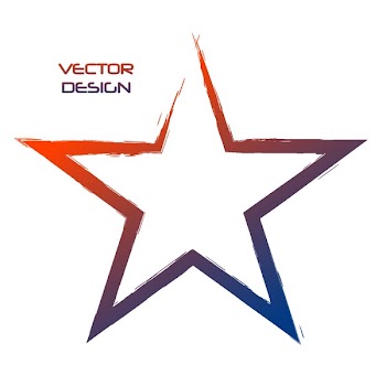 Star Grunge gradient orange
