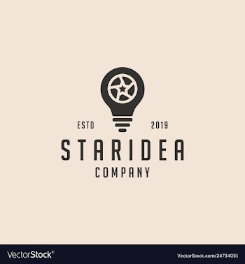 Star idea logo icon vector image