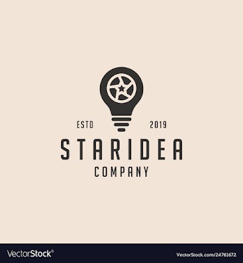 Star idea logo icon vector image