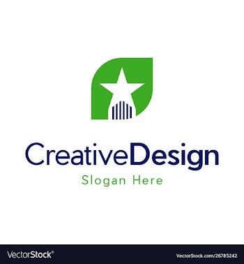 Star leaf raising creative naturally logo vector image