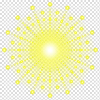 Star light , Light Circle Point Yellow Pattern, Yellow Firework transparent background PNG clipart