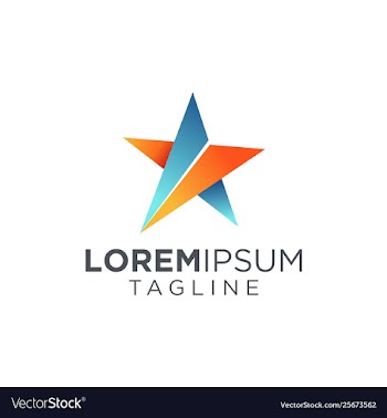 Star logo design vector image