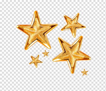 Star of Bethlehem Christmas , Gold Star transparent background PNG clipart