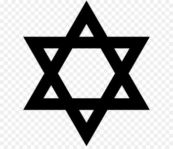 Star of David Hexagram Judaism Symbol - black star 