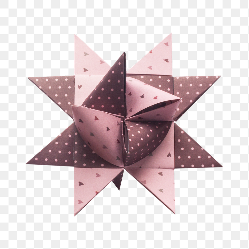 Star origami png sticker, transparent | Free PNG - rawpixel