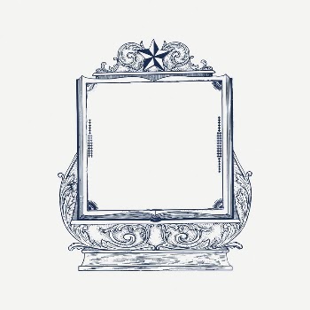 Star ornate frame clipart, vintage | Free PSD Illustration - rawpixel