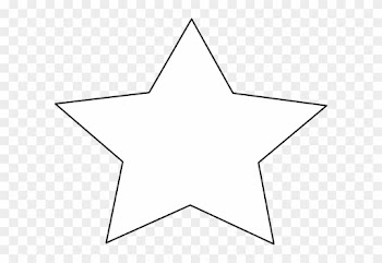 Star Outline Clip Art Free - White Star Png Transparent Background