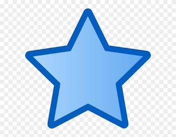 Star Outline Clipart Blue Star Clip Art At Clker Vector - Star Clipart Blue