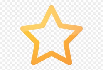 Star Outline Images Web 2 Orange Outline Star Icon - Star Outline Icon