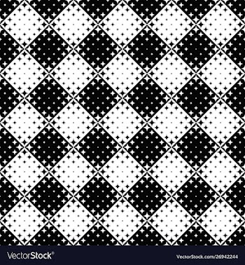 Star pattern background - black and white abstract vector image