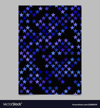 Star pattern brochure design - page background vector image