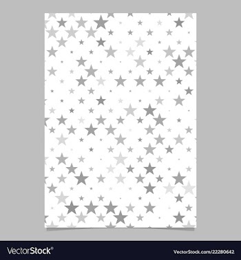 Star pattern flyer design - cover background vector image