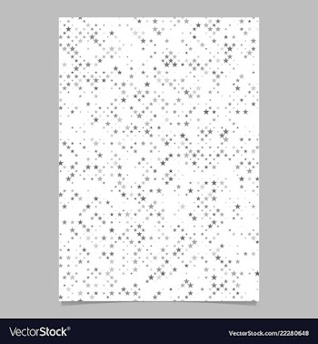 Star pattern flyer template - document background vector image