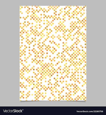Star pattern flyer template - document background vector image
