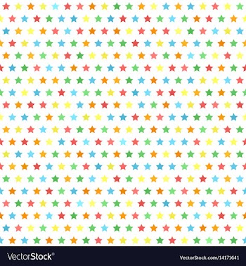 Star pattern multicolor seamless background vector image
