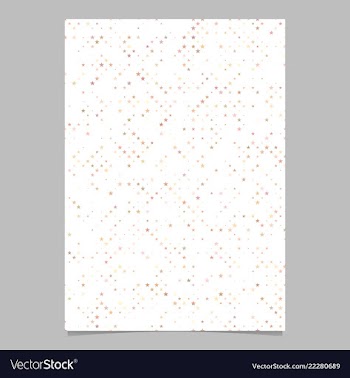 Star pattern poster template - cover background vector image