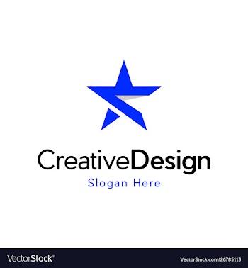 Star raising creative media logo design vector image