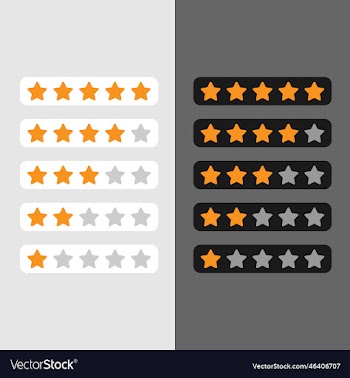 star rating with two different backgrounds