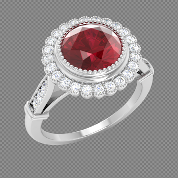 Star Ruby Stone PNG Image Background
