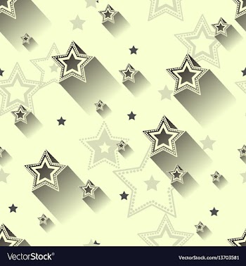 Star seamless patterns vector image