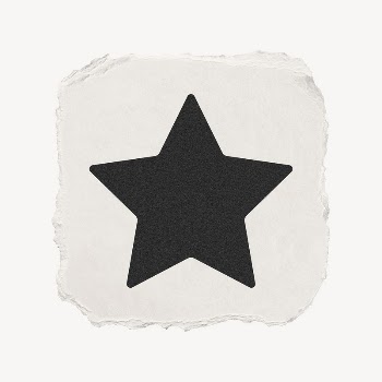 Star shape icon, ripped paper | Free Icons - rawpixel