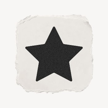Star shape icon, ripped paper | Free Icons - rawpixel