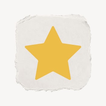 Star shape icon, ripped paper | Free Icons - rawpixel