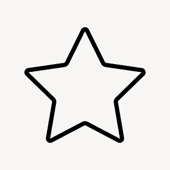 Star shape line icon, minimal | Free Icons - rawpixel