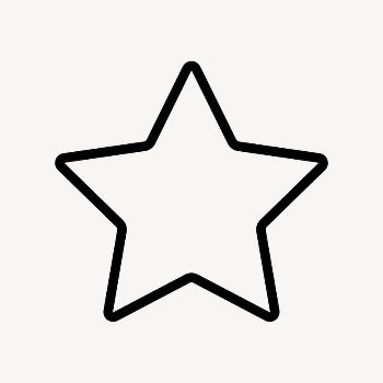 Star shape line icon, minimal | Free Icons - rawpixel