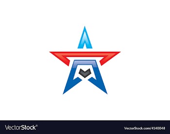 					Star shape pride logo vector image														