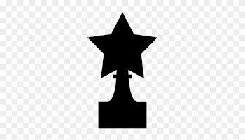 Star Shape Trophy Vector - Wedding Cake Topper