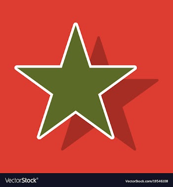 Star sticker icon flat rank favorite web symbol vector image