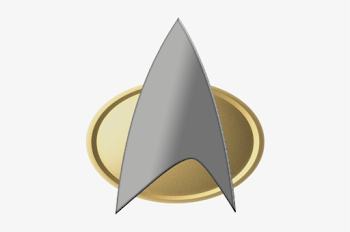 Star Trek Comm Badge Tng Png Logo - Star Trek Badge Png - Free ...