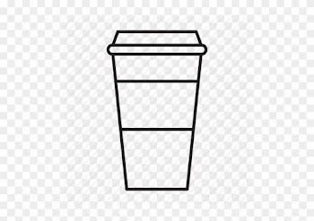 Starbucks Clipart Black And White - Starbucks Coffee Cup Vector